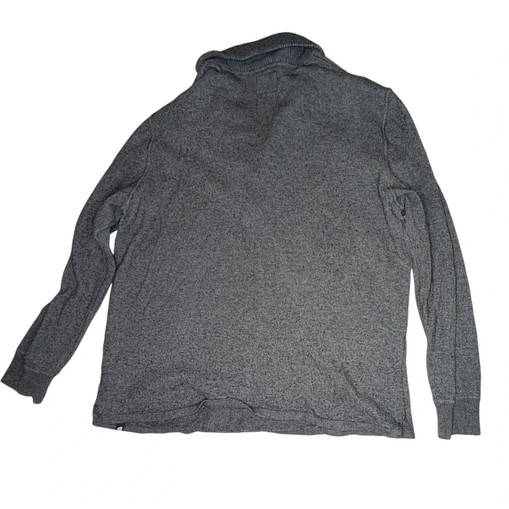 The North Face Mens XXL Gray Wool Blend 1/4 Zip Pullover‎ Sweater Mock Neck